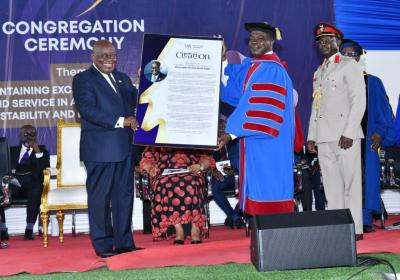 President Akuffo Addo and Five others Honoured at Valley View University’s Special Congregation